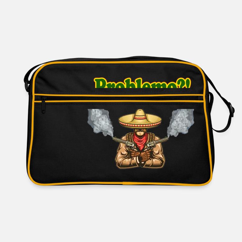 Problemo?! Western Cowboy Grafik Retro Tasche