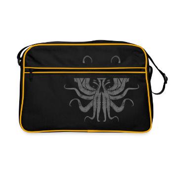 Cthulhu Graffiti - Retro Bag - black/gold - Front