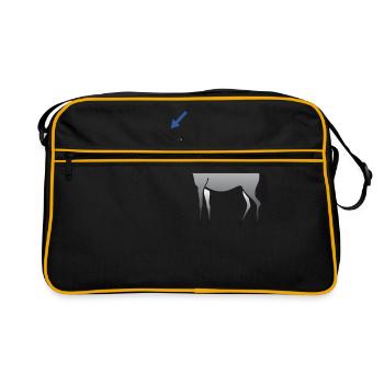 érable - Sac Retro - noir/or - Devant