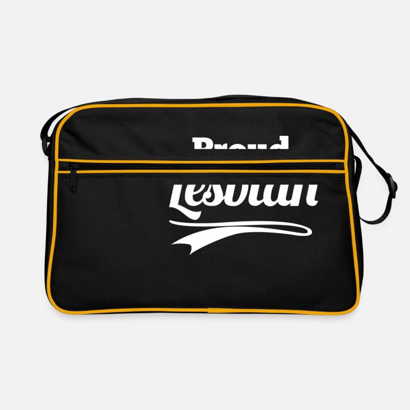 proud lesbian Retro Tasche