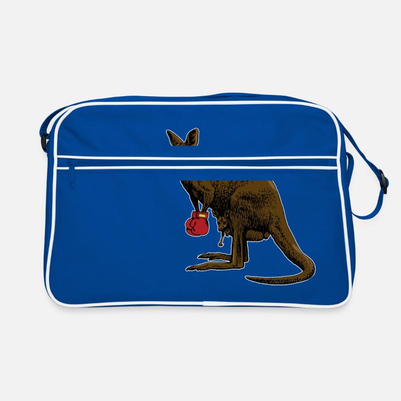 Boxendes Känguru Boxhandschuhe Geschenk Boxer Retro Tasche