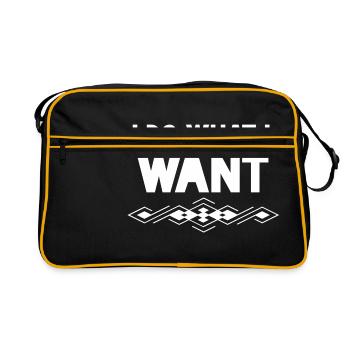Je fais ce que je veux - Sac Retro - noir/or - Devant