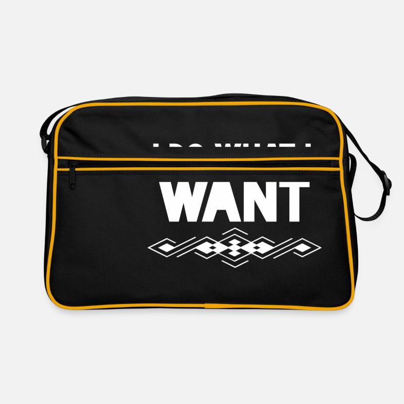 I do what i want Retro Tasche