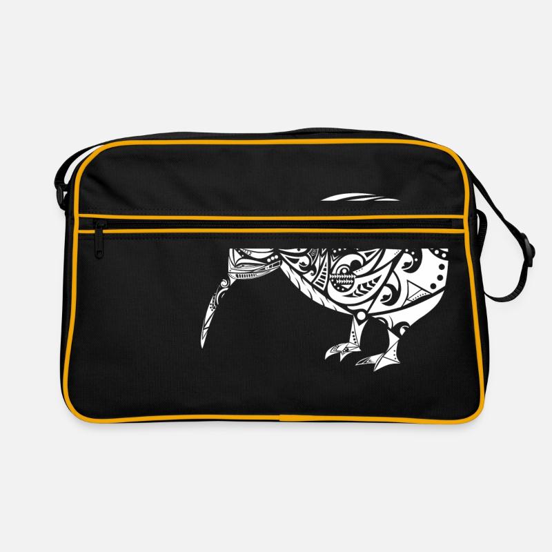 Maori Kiwi Oiseau Blanc - Idée cadeau Sac Retro
