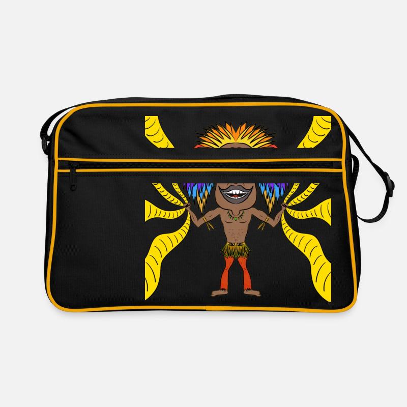 Farbiger Schamane Retro Tasche