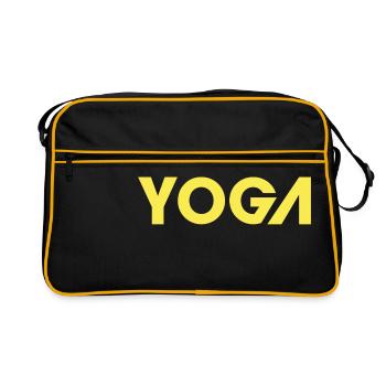 Yoga - Retro Tasche - Schwarz/Gold - Vorne