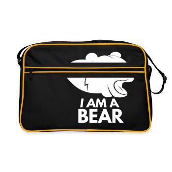 Bears I am a bear - Retro Bag - black/gold - Front
