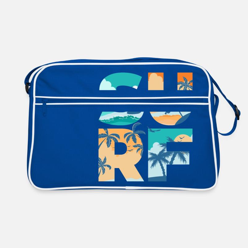SURF Summer Beach Waves Surfboard - Gift Idea Retro Bag