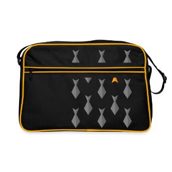 Nager à contre courant. Être différent tee shirt - Sac Retro - noir/or - Devant