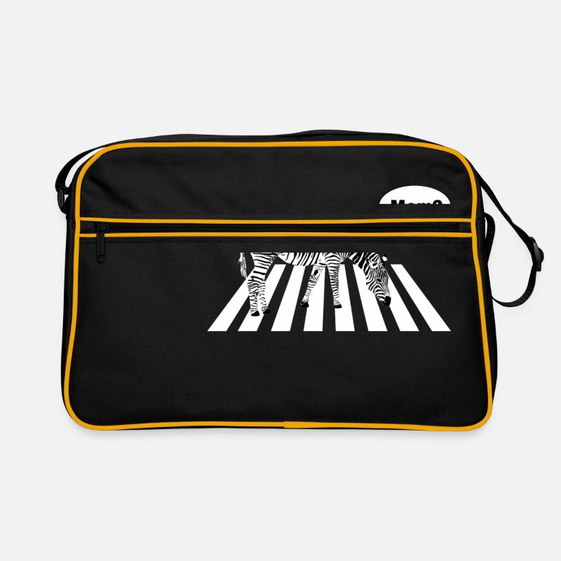 Zebra Mama Mom - Retro Tasche - Schwarz/Gold