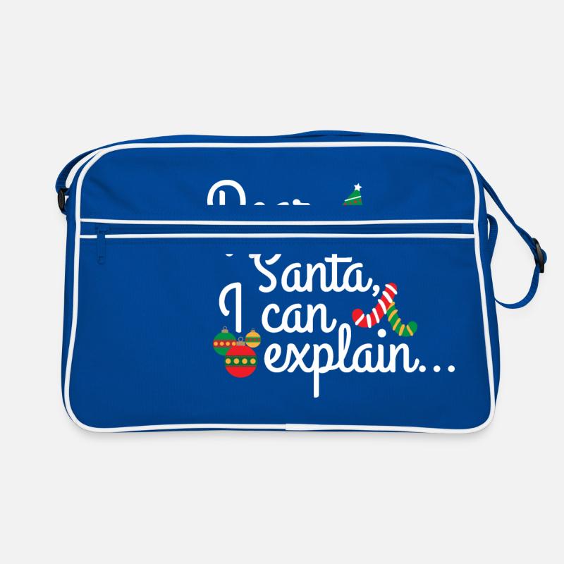 Christmas Dear Santa I can explain -Gift idea Retro Bag