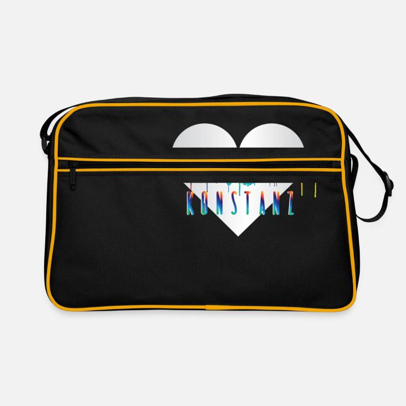 Konstanz Skyline - Retro Tasche - Schwarz/Gold