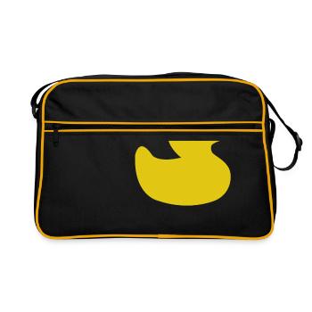 Squeaky duck rubber bath bath - Retro Bag - black/gold - Front