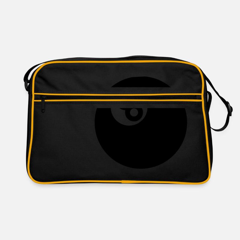 Billard 8Ball Billardkugel 8 - Retro Tasche - Schwarz/Gold