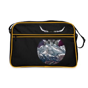 Mountain Demon in Alternative Circle Gift - Retro Bag - black/gold - Front