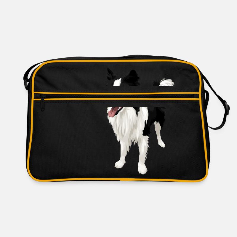 Limitée! Border Collie Amour Sac Retro