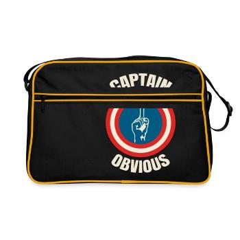 Capitaine évident - Sac Retro - noir/or - Devant