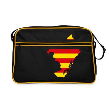 Catalunya Barcelona - Sac Retro - noir/or - Devant