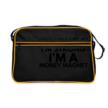 healthy strong money magnet - Sac Retro - noir/or - Devant