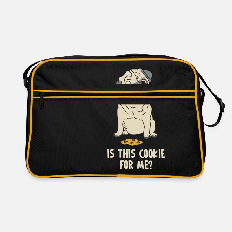 Chien Cookie Cookie Mops Cadeau Sac Retro
