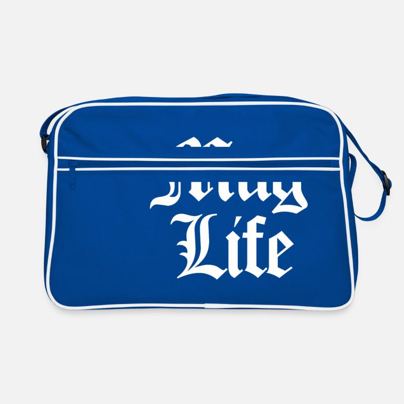 Mug Life (Pun) white Retro Tasche