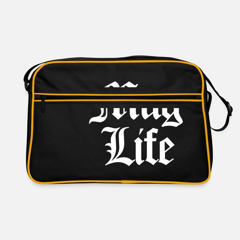 Mug Life (Pun) white Retro Tasche