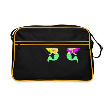 Sirène sirène - Sac Retro - noir/or - Devant