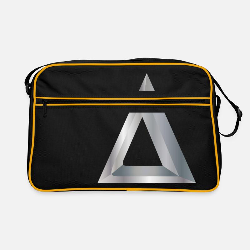 Mathematiksymbole Delta Silber - Geschenkidee Retro Tasche