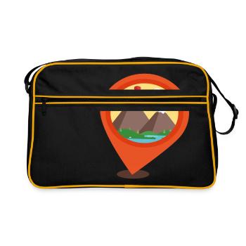 Location GPS - Retro Bag - black/gold - Front