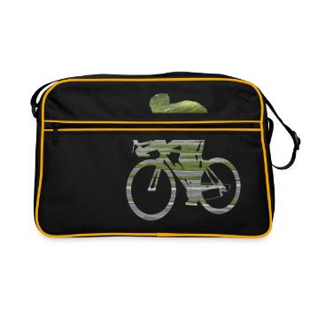 Rad Sports serpentine Artwork 02 - Retro Bag - black/gold - Front