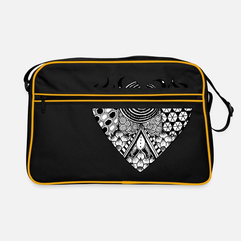 Herz Zentangle patterncontest Retro Tasche