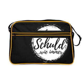 Je suis la faute Drôle de Sarcastique Cadeau - Sac Retro - noir/or - Devant
