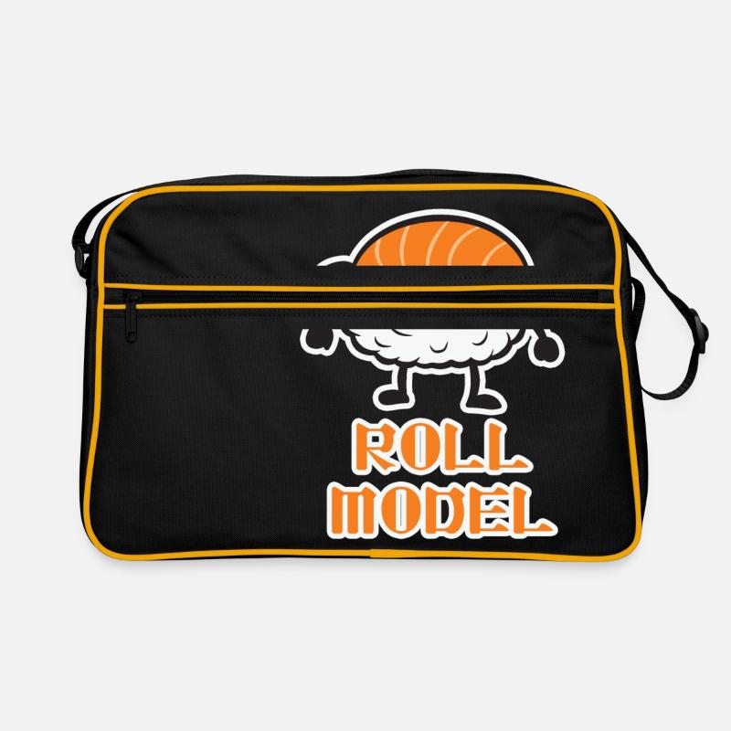 Roll Model lustiger Sushi Retro Tasche