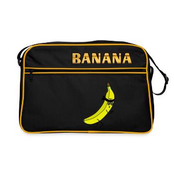 Compétences banane banane banane - Sac Retro - noir/or - Devant
