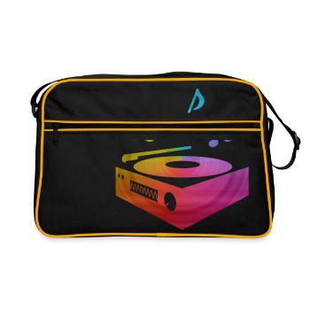 colorful record player - Retro Bag - black/gold - Front