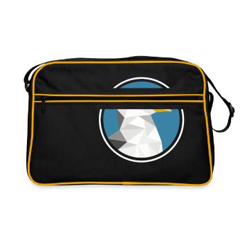 Moustique mosaïque silhouette animal - Sac Retro - noir/or - Devant