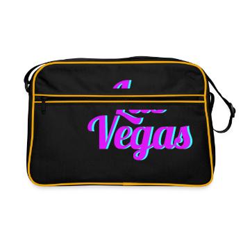 LAS VEGAS - Retro Tasche - Schwarz/Gold - Vorne