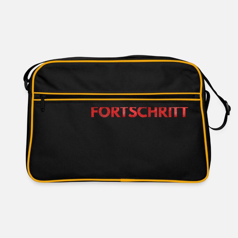Jeden Tag ein Fortschritt Retro Tasche
