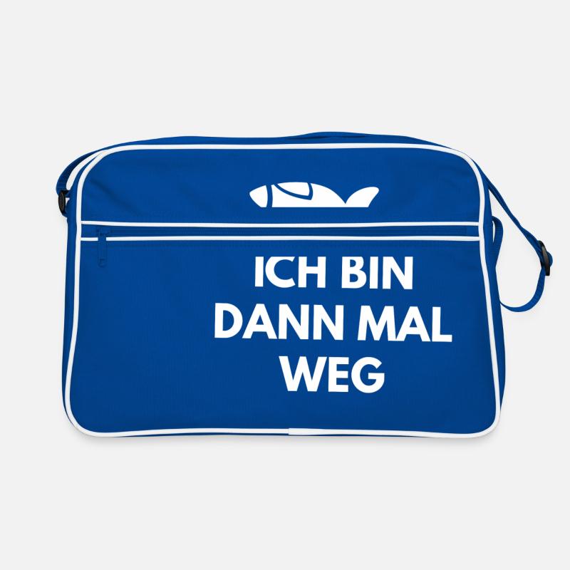 ICH BIN DANN MAL WEG Retro Tasche