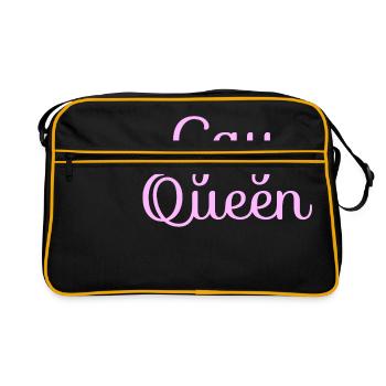 GAY QUEEN - Sac Retro - noir/or - Devant