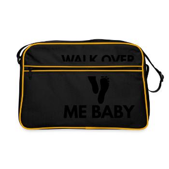 Walk Over Me Baby - Retro Bag - black/gold - Front