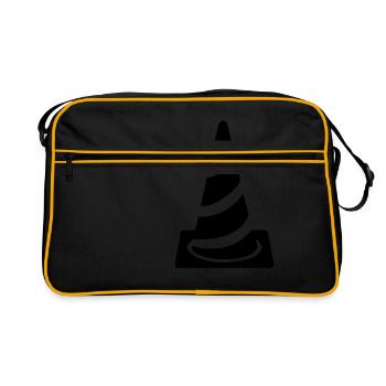 Pylône pylône cône de guidage cône - Sac Retro - noir/or - Devant