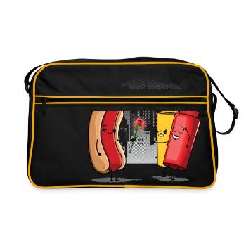 Hot Dog Love Ketchup - Retro Bag - black/gold - Front
