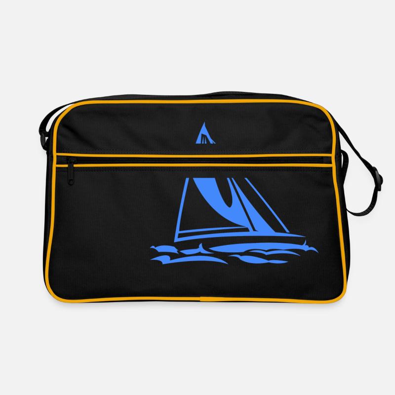 Segelboot Retro Tasche