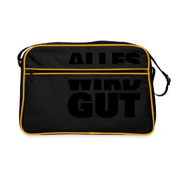 Everything will be fine - Retro Bag - black/gold - Front