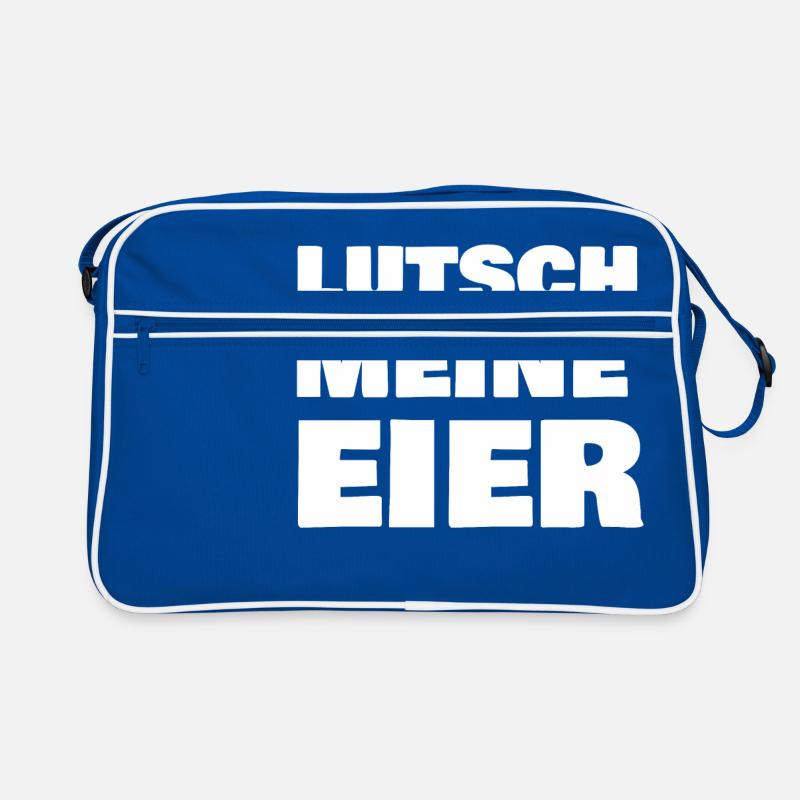 Lutsch meine Eier Retro Tasche