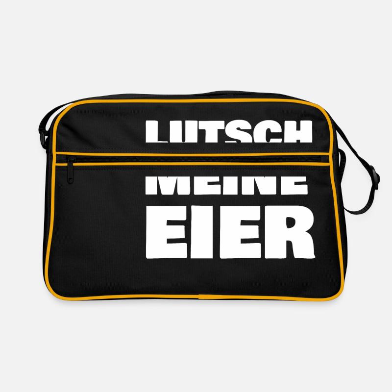Lutsch meine Eier Retro Tasche