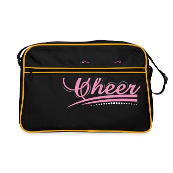 Cheerleading Tee Perfect Gift For Cheerleaders " - Retro Bag - black/gold - Front