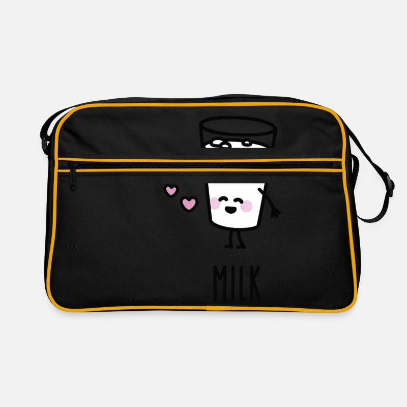 Milk - Best friends forever (BFF) - Sac Retro - noir/or