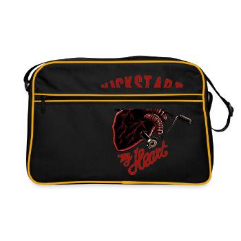 kickstart mon cœur - Sac Retro - noir/or - Devant